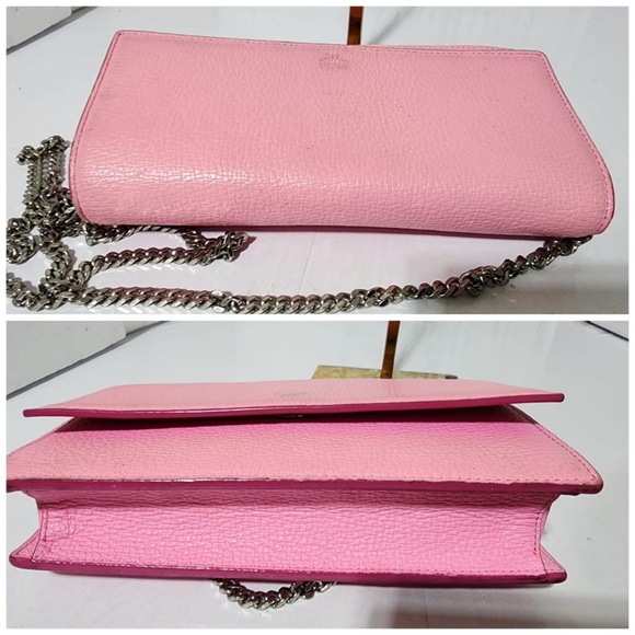 Authentic MCM Calfskin Leather Crossbody Bag Pink - Picture 9 of 16